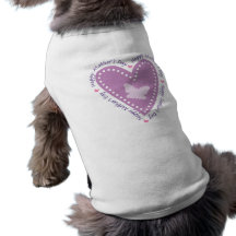 Happy Mothers Day Heart & Butterfly Pet Tee Shirt