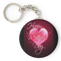 HAPPY MOTHER'S DAY HEART by SHARON SHARPE Key Chain