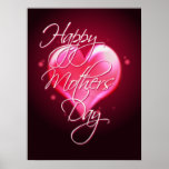 HAPPY MOTHER'S DAY HEART by SHARON SHARPE Posters