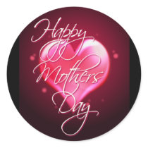 HAPPY MOTHER'S DAY HEART by SHARON SHARPE Stickers