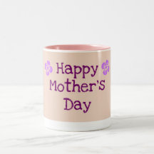 Happy Mother's Day Mauve and Purple Coffe Mug