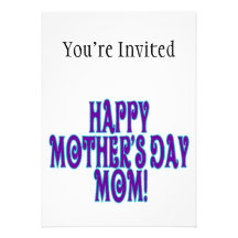 Happy Mothers Day Mom Invitation