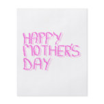 Happy Mothers Day.  Pink Letters. flyers