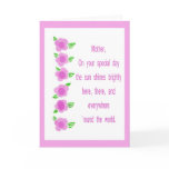 Happy Mothers Day-poem and flowers cards