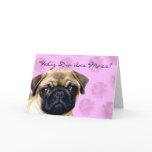 Happy Mother's Day Pug Greeting card