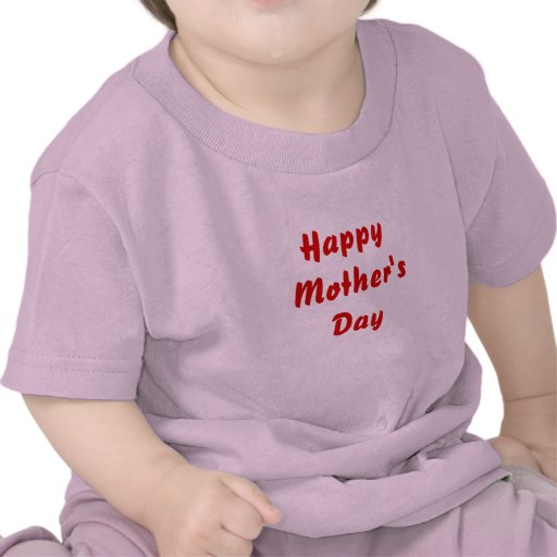 Happy Mothers Day. Red and Pink. Custom Tshirts