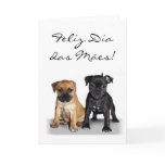 Happy Mother's Day Staffie puppies greeting card