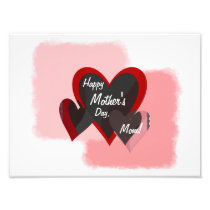 Happy Mother's Day Three Hearts Crazy Art Photo