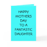 HAPPY MOTHERS DAY TO DAUGHTER CARDS
