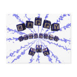 Happy Mother's Day toy blocks in blue. Postcards