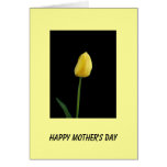 happy mother's day  tulip flower greeting card