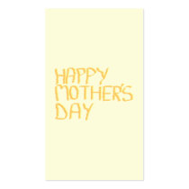 Happy Mothers Day. Yellow.