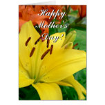 Happy Mother's Day Yellow daylily greeting card