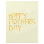 Happy Mothers Day. Yellow. flyers