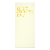 Happy Mothers Day. Yellow. Personalized Invitation