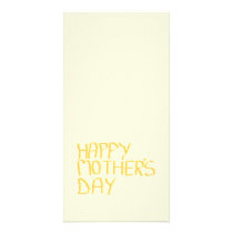 Happy Mothers Day. Yellow.