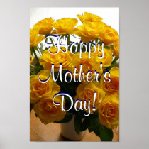 Happy Mother's Day Yellow Roses