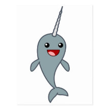 Happy Narwhal Postcards