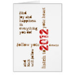 happy new 2012 year card
