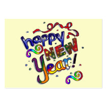 Happy New Year - 2009 Mini Calendar Business Cards