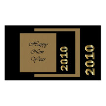 Happy New Year 2010 Business Card Templates