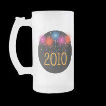 Happy New Year  2010 Frosted Mug mugs