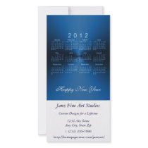 Happy New Year 2012 Calendar Photo Greeting Card