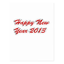 Happy New Year 2013 Postcard