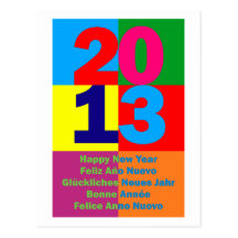 Happy New Year 2013 Postkarten