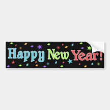 Happy New Year Bumper Sticker