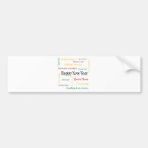 ** Happy New Year ** Bumper Sticker