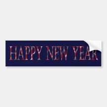 happy new year bumper sticker