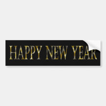 happy new year bumper stickers