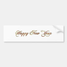 happy new year bumper stickers