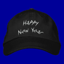 Happy New Year Embroidered Cap embroidered hats