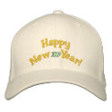 Happy New Year! embroidered hats