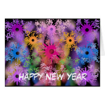 Happy New Year Fireworks Cards