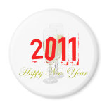 Happy New Year Magnet Template