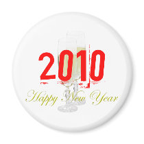 Happy New Year Magnet Template