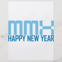Happy New Year MMX (blue) Full Color Flyer