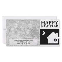 happy new year new address announcement photo greeting card