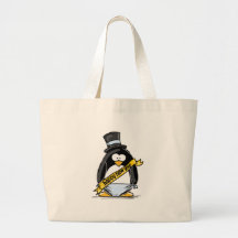 Happy New Year Penguin Bag