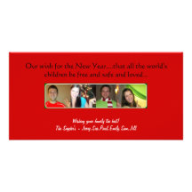 happy new year photo card template