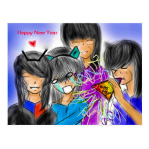 Happy New Year Post Card
