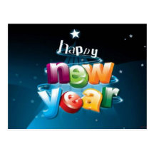 Happy New Year - Post Card