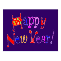 Happy New Year - Postcard