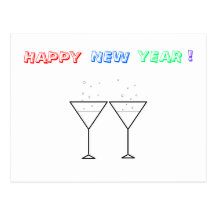 "Happy New Year!" Postcard