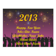 Happy New Year Postkarten