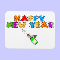 Happy New Year magnets