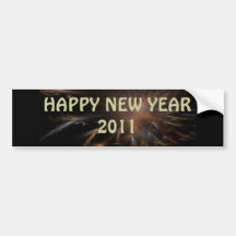 Happy New Year Sticker Bumper Stickers
